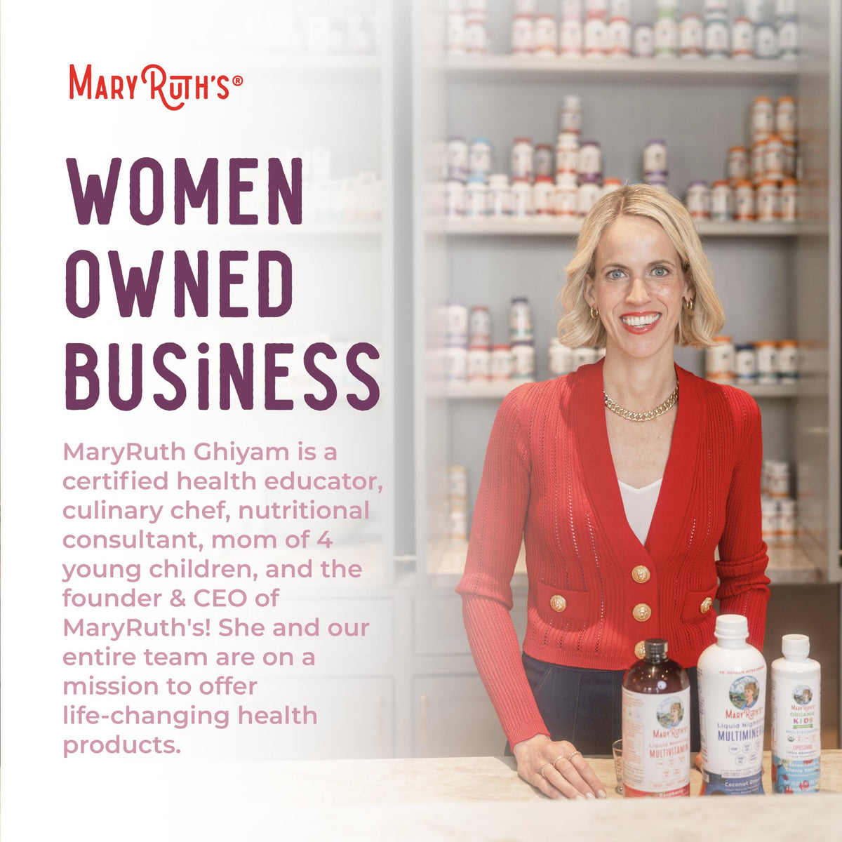 MaryRuth Organics USDA Organic Women's Wellness Liquid Herbal Supplements | Includes Stinging Nettle, Raspberry Leaf, Eleuthero Root, Chaste Tree Berry | Menstrual Support | Non-GMO, Vegan - Maple Wellness Supplements
