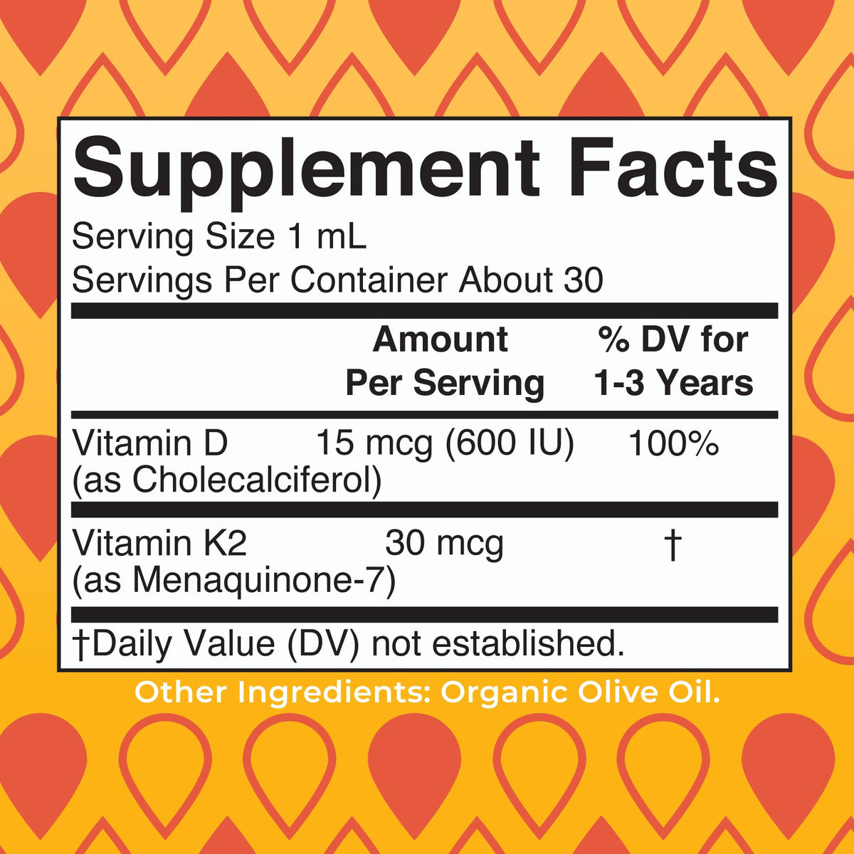 MaryRuth Organics Vitamin D3 | Vitamin K2 | Vitamin D3 K2 Drops | K2 D3 Vitamin Liquid Supplement for Toddlers | Kids Supplement for Calcium Absorption Strong Bones | Vegan | Gluten Free | 1 Fl Oz - Maple Wellness Supplements