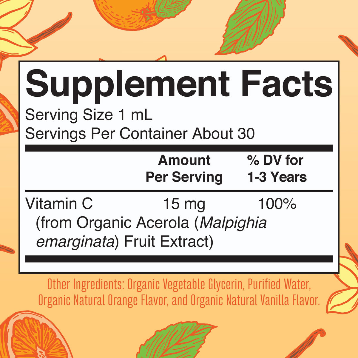 MARYRUTH'S Organic Toddler Vitamin C Drops for Immunity | Ages 1-3 Years | 15 mg Per Serving | Vitamin C for Immune Support & Overall Health | Vegan | Sugar Free - Maple Wellness Supplements