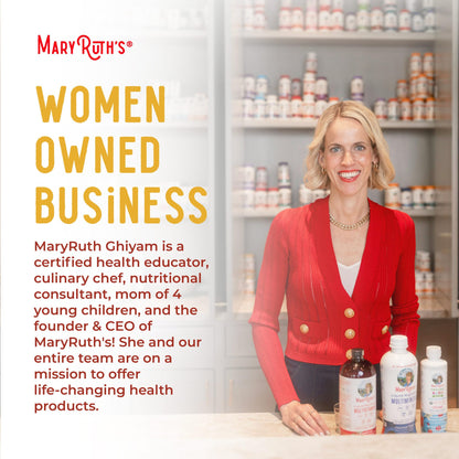 MARYRUTH'S Organics USDA Turmeric Gold Liquid Drops | Herbal Blend | Turmeric Curcumin | Black Pepper | Cassia Cinnamon Bark | Ginger Root | Immune Support - Maple Wellness Supplements