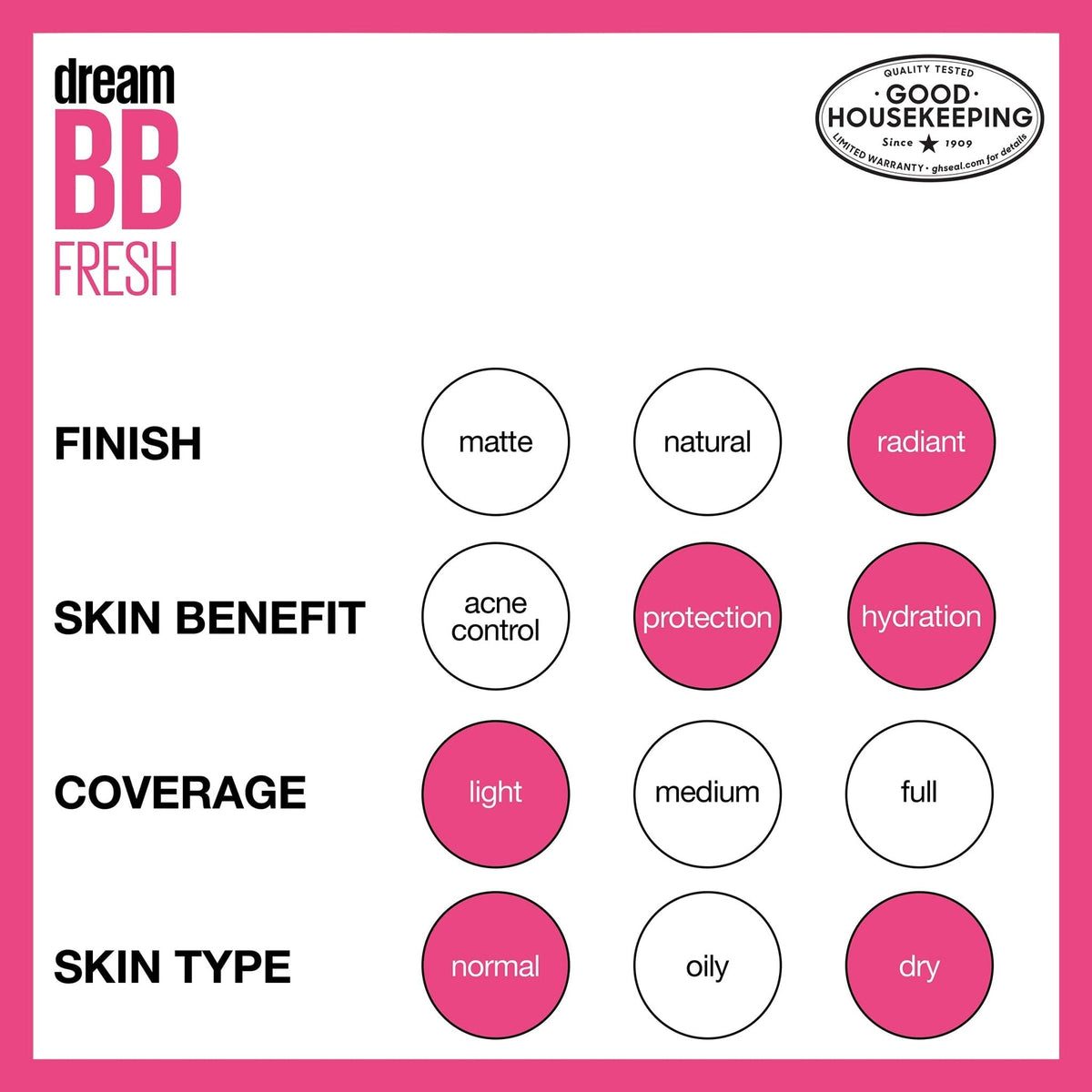 Maybelline Dream Fresh Skin Hydrating BB cream, 8-in-1 Skin Perfecting Beauty Balm with Broad Spectrum SPF 30 - Maple Wellness Supplements