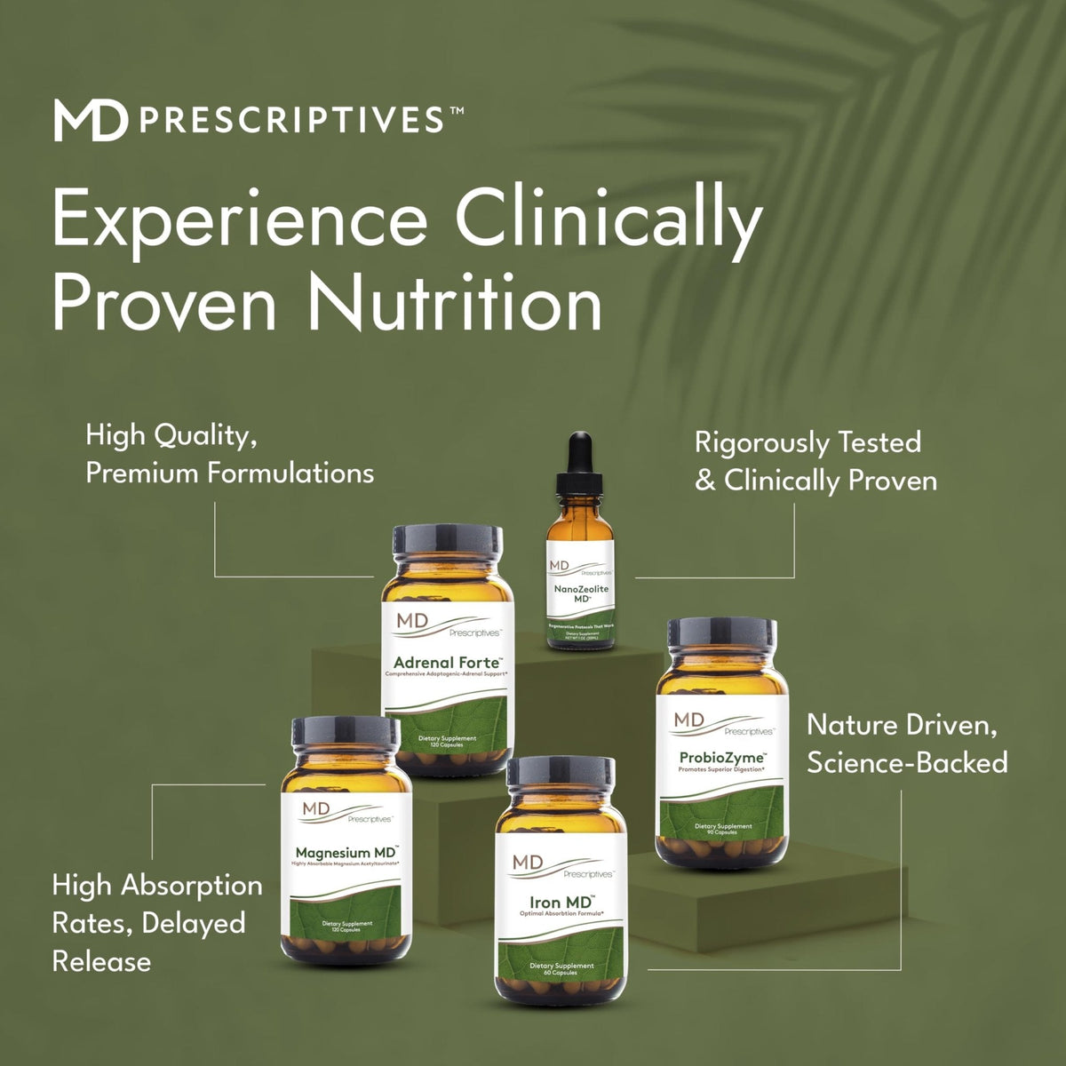 MD Prescriptives - ProbioZyme - Vegetarian Digestive Enzymes - Supplement for Digestive & Gut Health - 90 Capsules - Maple Wellness Supplements