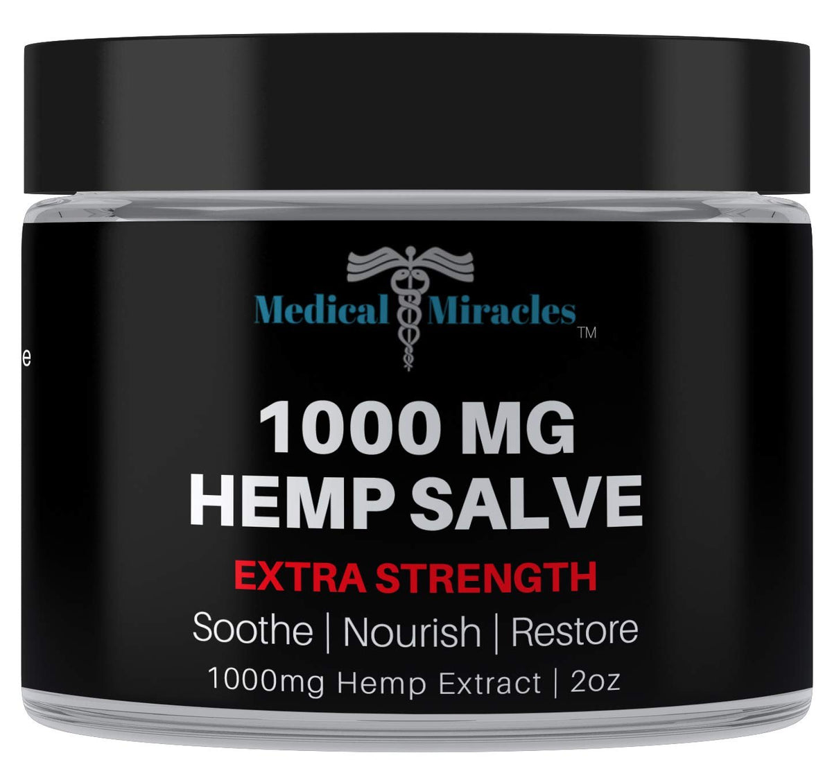 Medical Miracles Hemp 1000 Mg Extra Strength Healing Salve. Topical Salve for Skin Application. - Maple Wellness Supplements