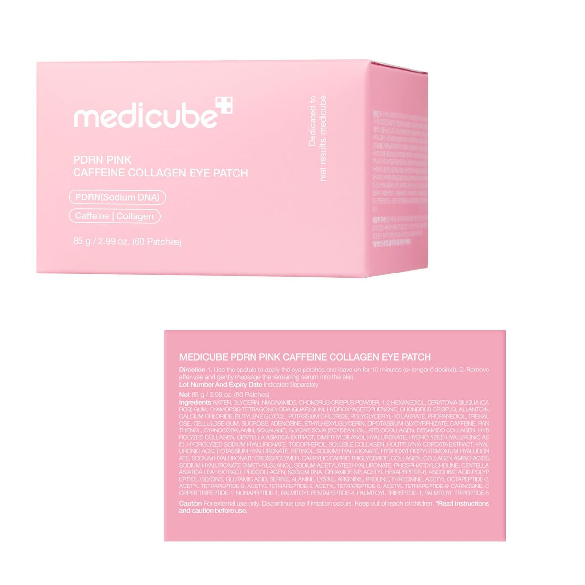 medicube PDRN Caffeine Collagen Eye Patch | Gel Eye Patches for the appearance of Dark Circles, Undereye Bags - Maple Wellness Supplements