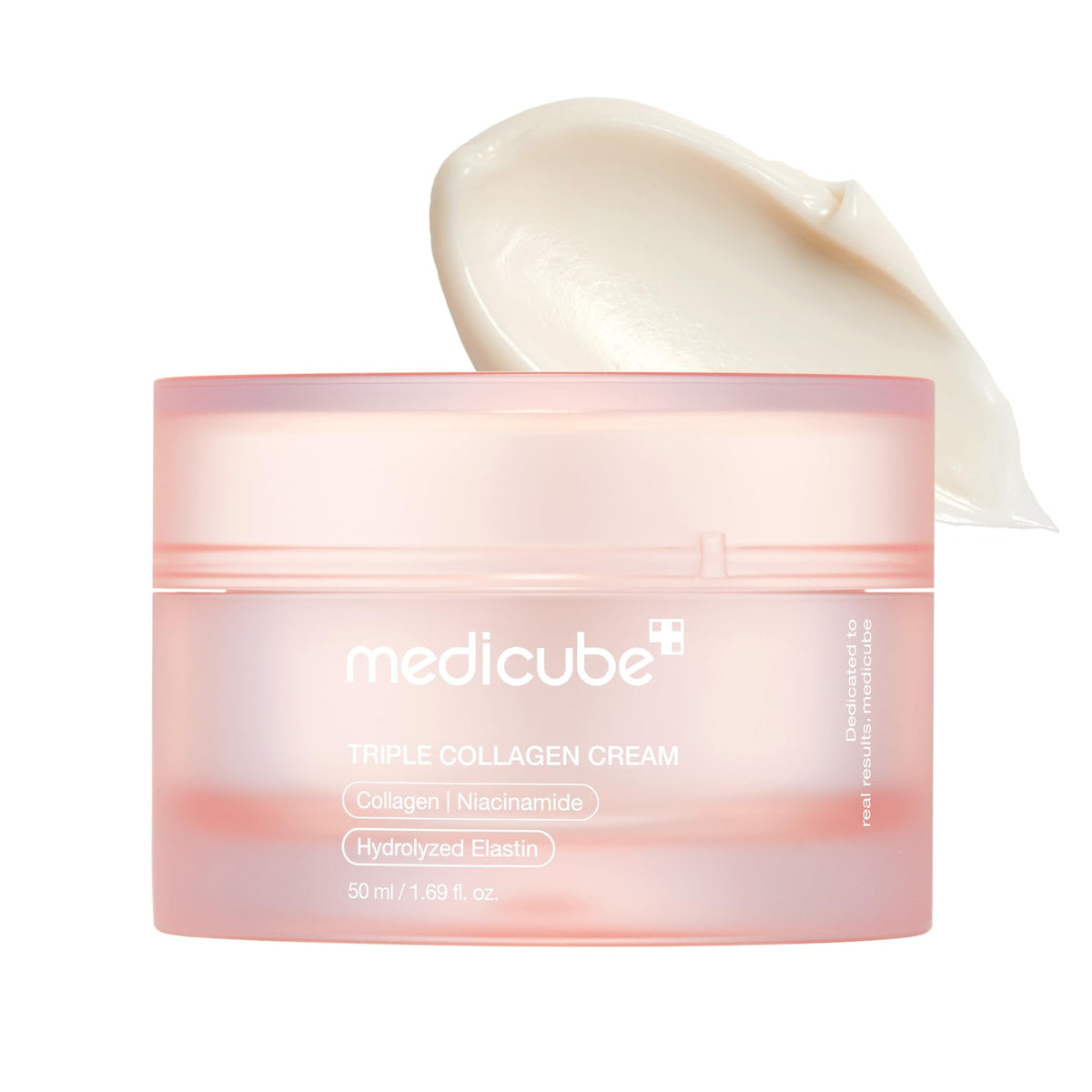 medicube Triple Collagen Cream - Hydrating & Firming Moisturizer with Hyaluronic Acid, Premium Elastin, Shea Butter - Maple Wellness Supplements