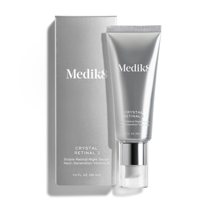 Medik8 Crystal Retinal 3 - Firming, Advanced Skin Retinaldehyde Face Serum - Night Serum with Hyaluronic Acid and Vitamin E - Gluten Free - 1 oz - Maple Wellness Supplements