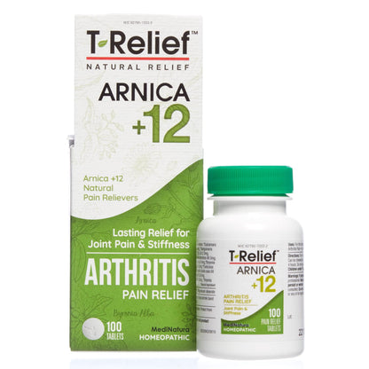 MediNatura Whole Body + Joints Bundle T-Relief Arnica +12 Natural Arthritis Pain Tablets 100ct + T-Relief Arnica +12 Natural Pain Relieving Tablets 100ct - Maple Wellness Supplements