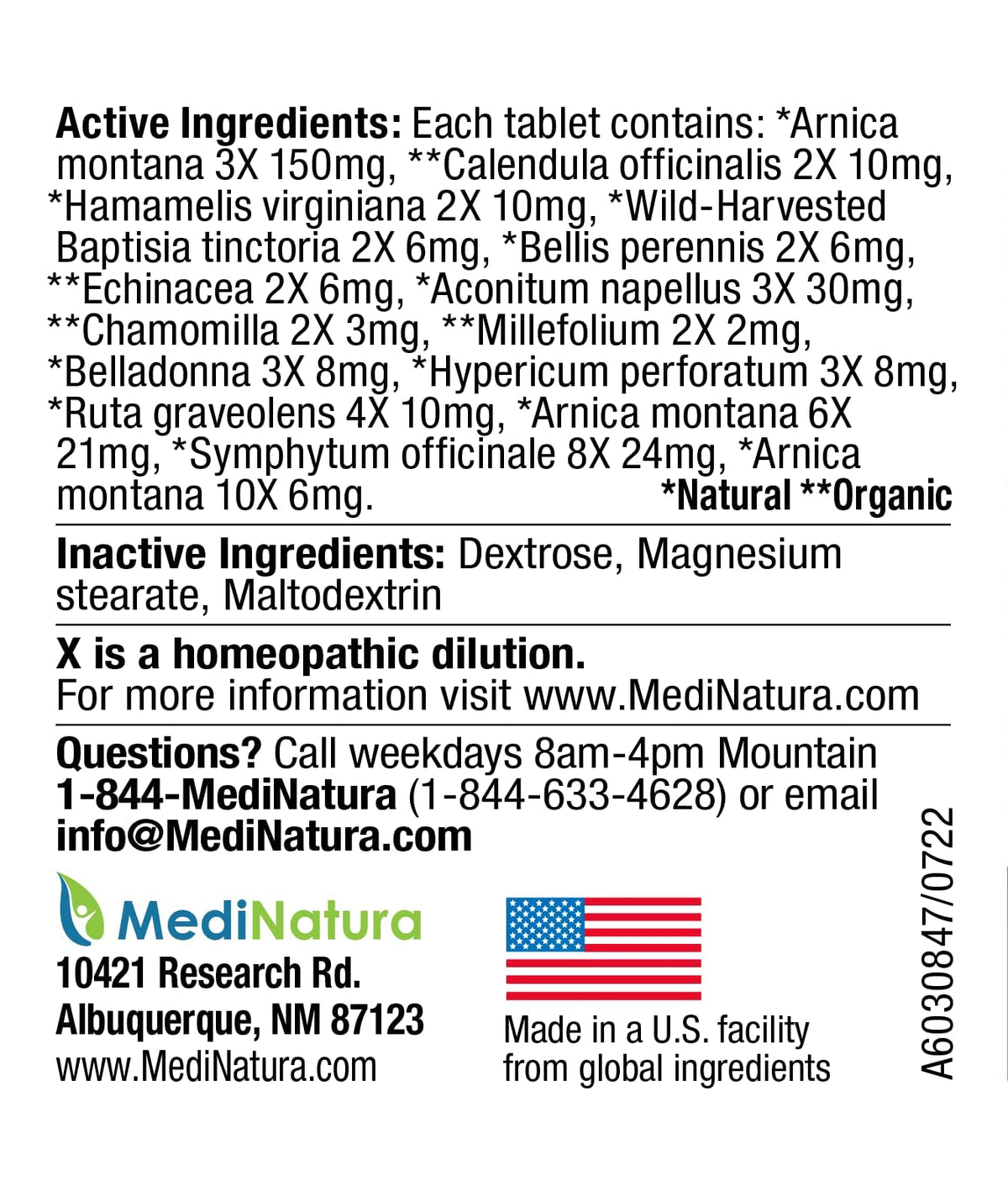 MediNatura Whole Body + Joints Bundle T-Relief Arnica +12 Natural Arthritis Pain Tablets 100ct + T-Relief Arnica +12 Natural Pain Relieving Tablets 100ct - Maple Wellness Supplements