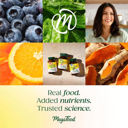 MegaFood Multivitamin for Women 55+ One Daily Womens Multivitamin with Vitamin D3, C, Zinc & Bioavailable Vitamin B12 & Folate - Maple Wellness Supplements