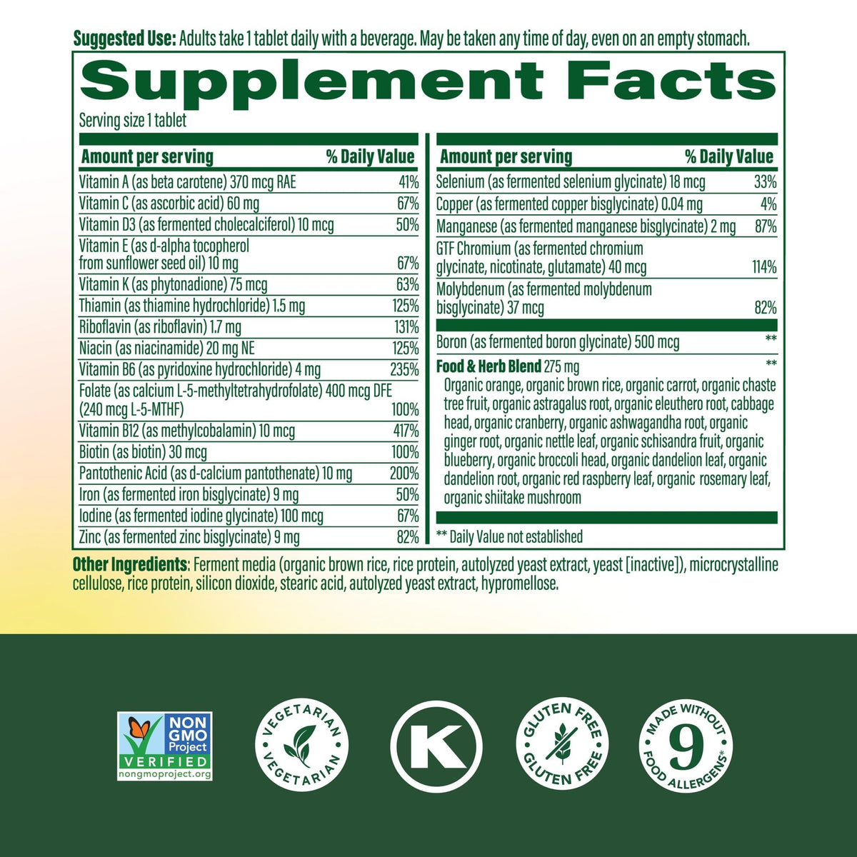 MegaFood Womens Multivitamin One Daily - Multivitamin for Women - Vitamin C, Vitamin D, Iron & B Vitamins - Bone, Energy Metabolism & Immune Support - Maple Wellness Supplements
