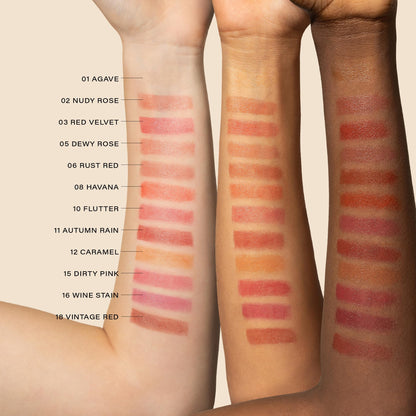 Melixir Vegan Lip Butter (12 Colors), Hydrating Tinted Lip Balm Stick, Bee-Free, Petrolatum-Free, Plant-Based, Moisturizes Dry & Chapped Lips With Shea Butter, Sheer, Natural Finish - 11 Autumn Rain - Maple Wellness Supplements