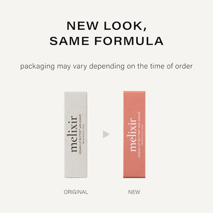 Melixir Vegan Lip Butter (12 Colors), Hydrating Tinted Lip Balm Stick, Bee-Free, Petrolatum-Free, Plant-Based, Moisturizes Dry & Chapped Lips With Shea Butter, Sheer, Natural Finish - 12 Caramel - Maple Wellness Supplements