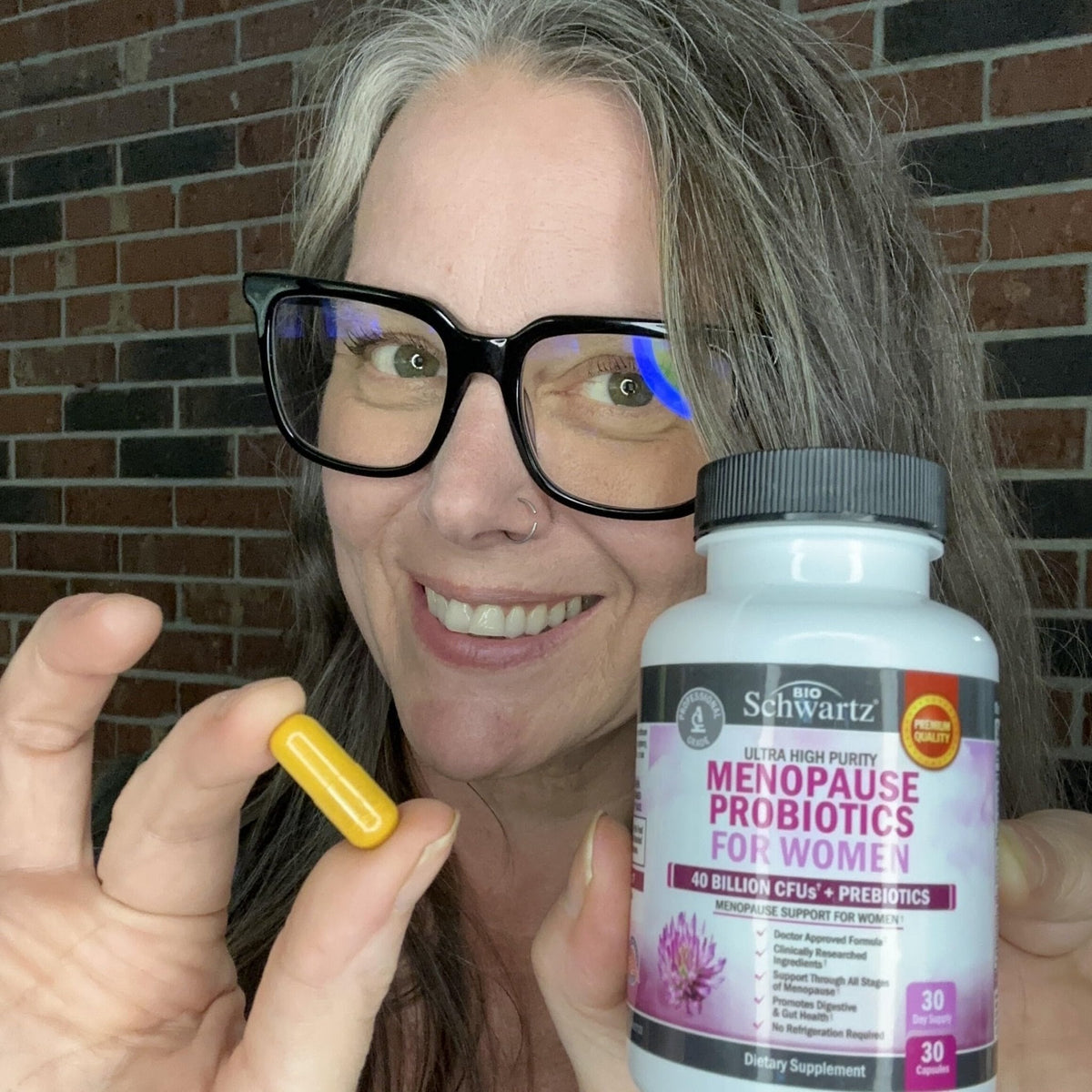 Menopause Supplements for Women - 40 Billion CFU Menopause Probiotics for Women - Support for Hot Flashes Night Sweats Mood Swings and Balance - Non-GMO, 30 Easy-Swallow Capsules, 30 Servings - Maple Wellness Supplements