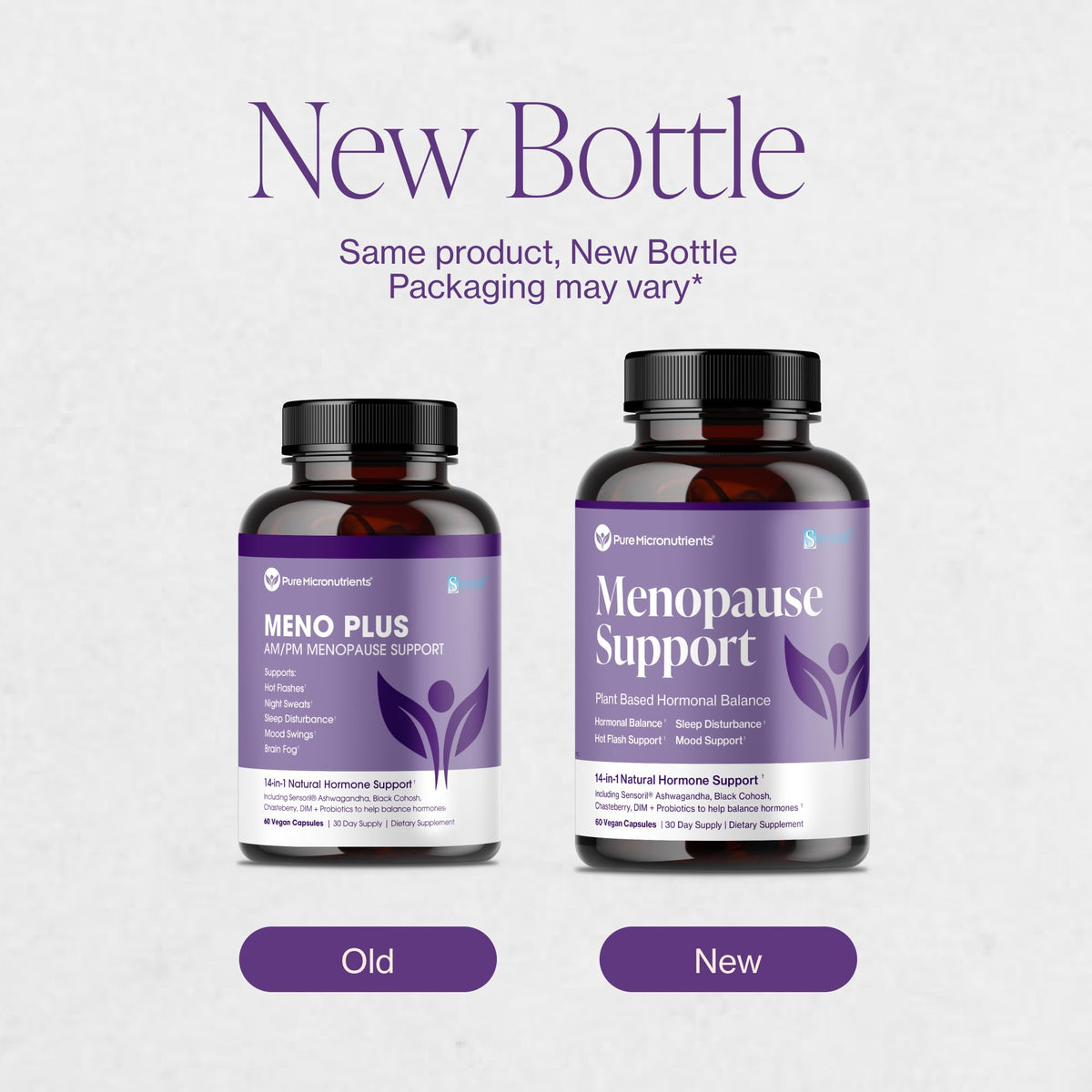 Menopause Supplements for Women - Natural Hormone Balance - Hot Flashes, Night Sweats, Sleep & Mood Support. with Sensoril® Ashwagandha, DIM, Chaste Berry & Black Cohosh Root - 60 Count - Maple Wellness Supplements