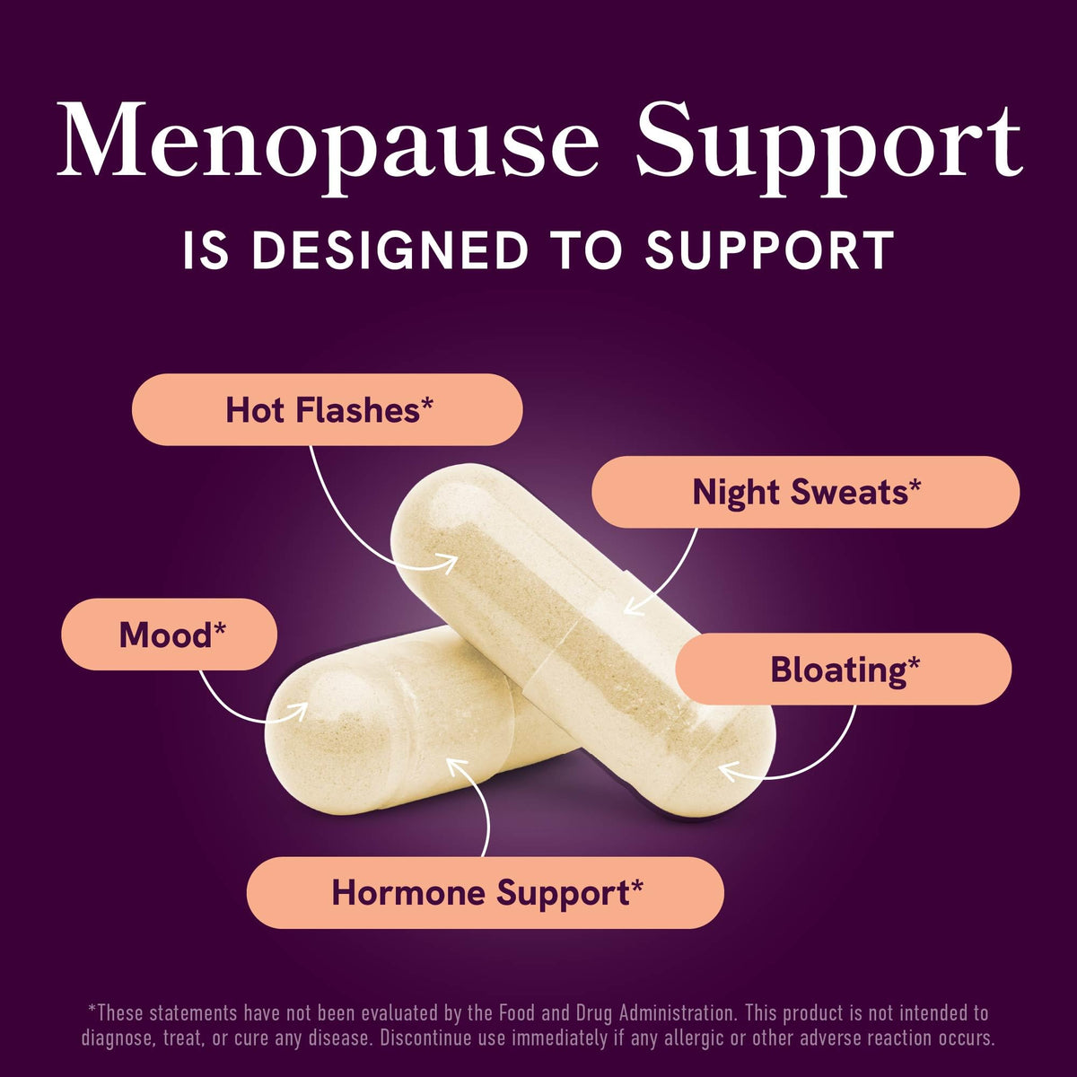 Menopause Support with Prebiotics and Probiotics for Women | Hormone Balance, Hot Flashes & Night Sweats | 50 Billion CFU, DIM & Black Cohosh | Triple Action Menopause Supplements for Women | 30 Ct - Maple Wellness Supplements