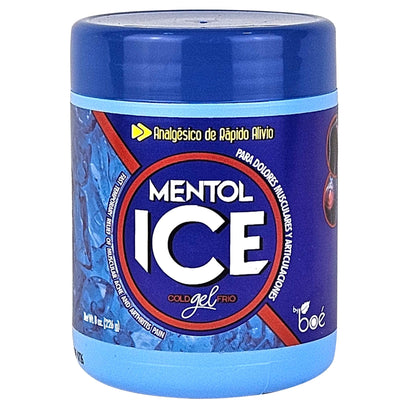 Mentol Ice Cold Gel – 8 oz Pain Relief Gel for Muscles & Joints – Fast-Acting Analgesic for Arthritis, Back Pain, Cramps, Sprains & Headaches – Non-Greasy & Quick Absorption - Maple Wellness Supplements