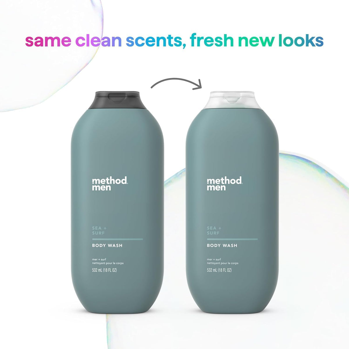 Method Men Body Wash, Sea and Surf Scent, Paraben and Phthalate Free, Quick-Lathering - Maple Wellness Supplements