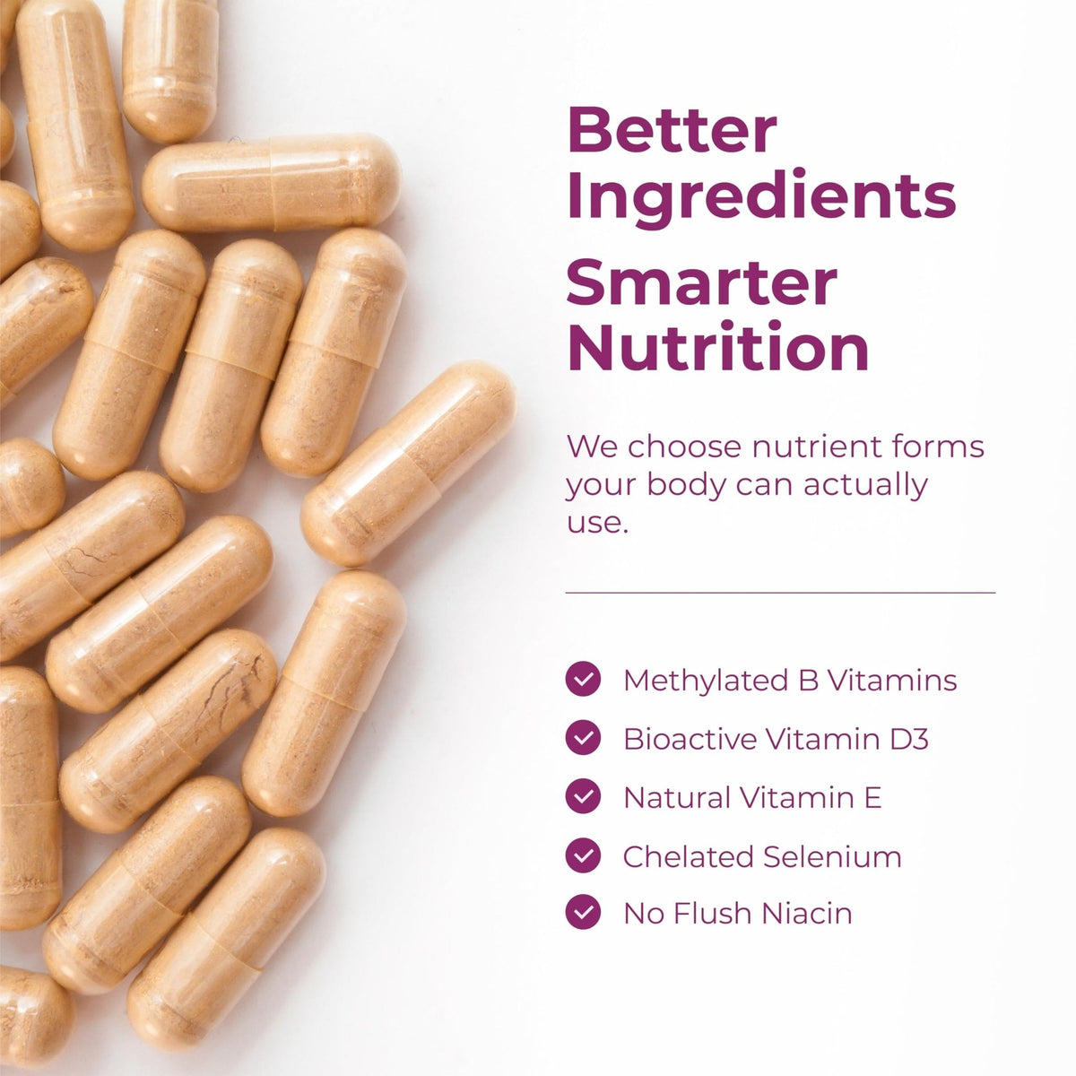 Methylated Multivitamin for Women w/Bioavailable Vitamins, Chelated Minerals, Vitamin D, B12, C, A & Zinc for Energy, Focus and Immune Health - Maple Wellness Supplements