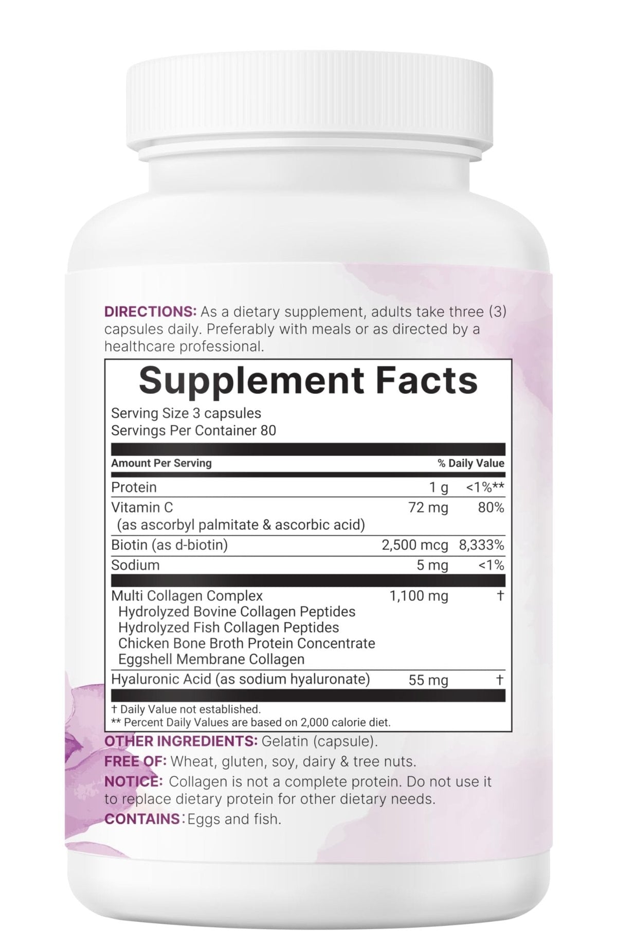Micro Ingredients 2 Pack Multi Collagen Pills for Women & Men, 480 Capsules | Type I, II, III, V, X | Hydrolyzed Protein Peptides with Biotin, Hyaluronic Acid, & Vitamin C | Keto & Paleo Friendly - Maple Wellness Supplements