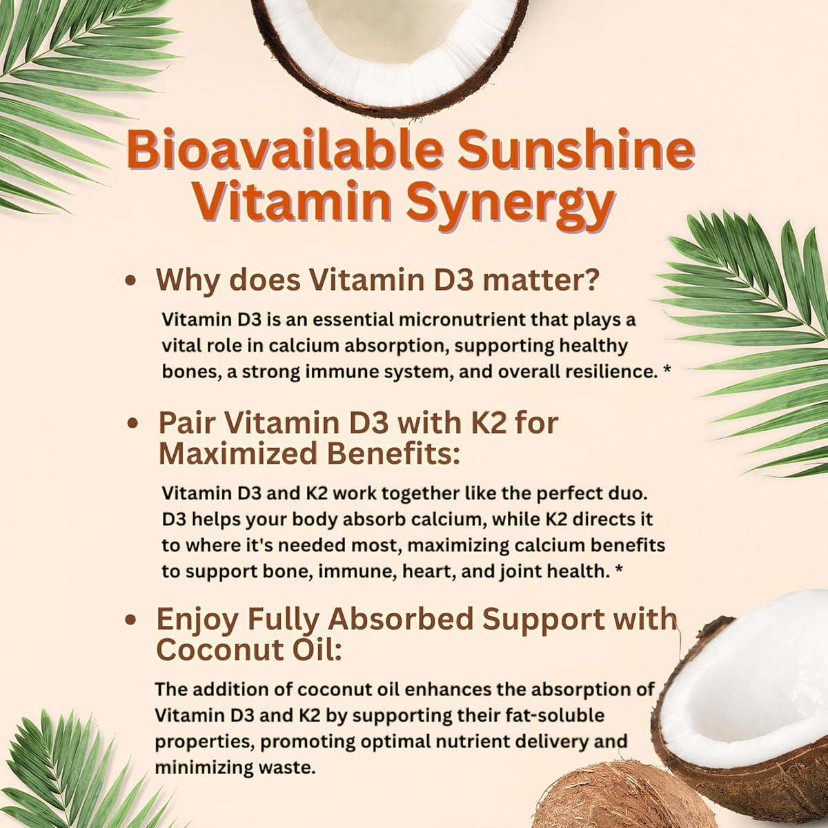 Micro Ingredients Vitamin D3 10,000 IU + K2 MK-7 200 mcg, 300 Softgels with Virgin Coconut Oil | 2-in-1 Vitamins D & K Complex - Maple Wellness Supplements