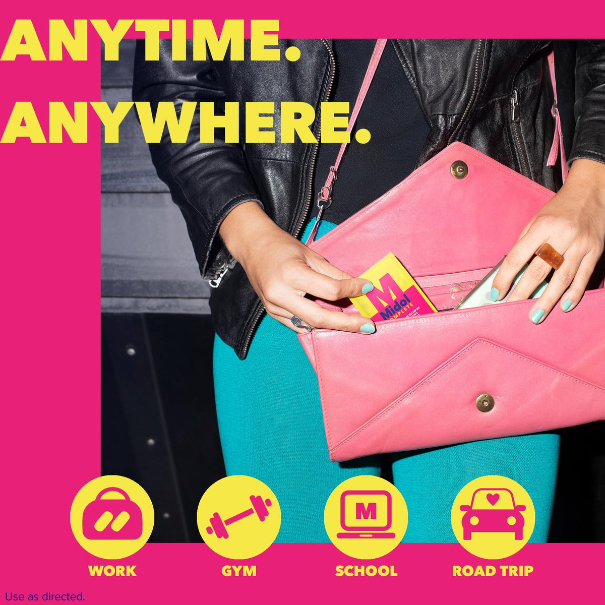 Midol Complete Menstrual Pain Relief Caplets, 40 Count - Provides Cramp, Headache, and Bloating Relief - Maple Wellness Supplements