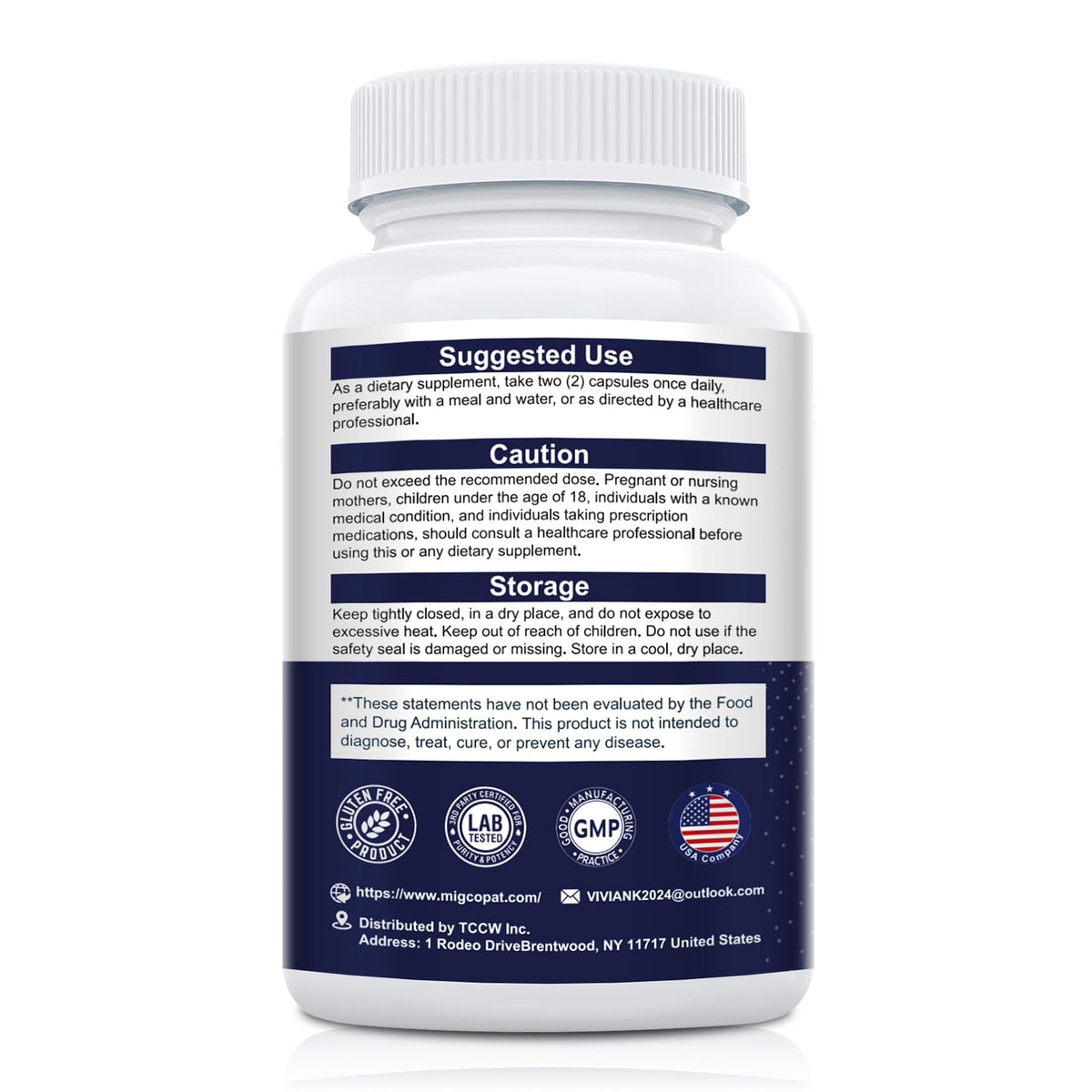Migcopat Probiotic Prebiotic, Postbiotic & Digestive Enzymes for Digestive Health, 80 Billion CFU Probiotics Complete Gut Support with Berberine, Cinnamon, L-Glutamine - Maple Wellness Supplements