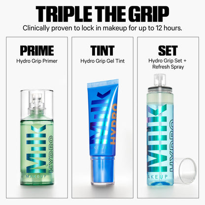 Milk Makeup Hydro Grip Primer with Hyaluronic Acid + Niacinamide – Hydrating Face Primer Grips Makeup for Up to 12 Hours – Silicone-Free, Lightweight Gel with Dewy Finish – 0.33 oz - Maple Wellness Supplements