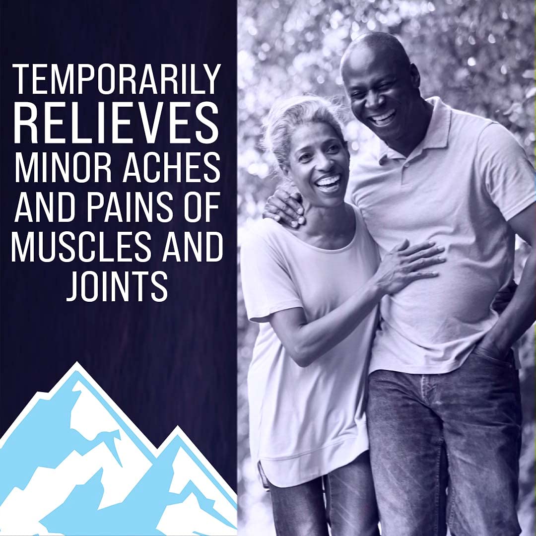 Mineral Ice Original Therapeutic Menthol Pain Relief Gel. Greaseless with "Deepcold" Pain Reliever. Provides Cooling & Penetrating Relief for Arthritis, Simple Backache, Strains & Sprains (8 Ounce) - Maple Wellness Supplements