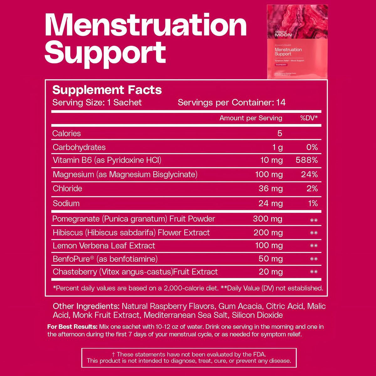 Mineral Moon Hormonal Support Bundle - Menstrual Supplement + Cycle Support - Aid Ovulation, Hormonal Balance & PMS Support - Reduce Period Cramps & Fatigue - Antioxidant Ovarian Support Vitamins - Maple Wellness Supplements