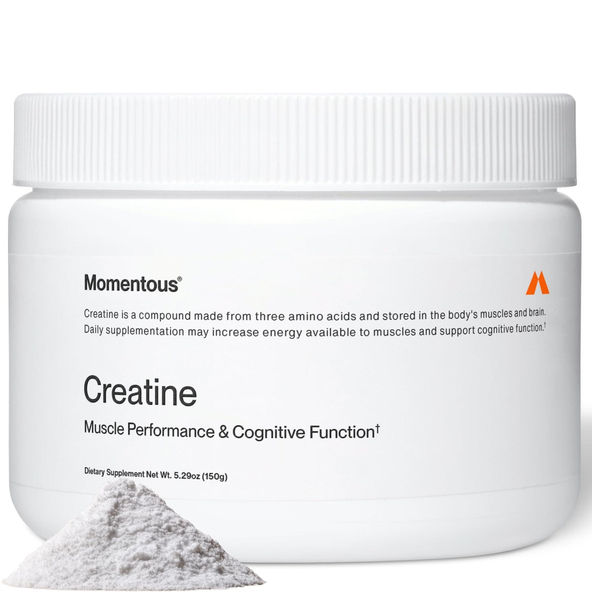 Momentous Creatine Monohydrate Powder - Creatine Powder - Supports Strength, Lean Muscle, & Recovery for Men & Women - NSF Certified for Sport - 5 g per Serving - 30 Servings - Maple Wellness Supplements