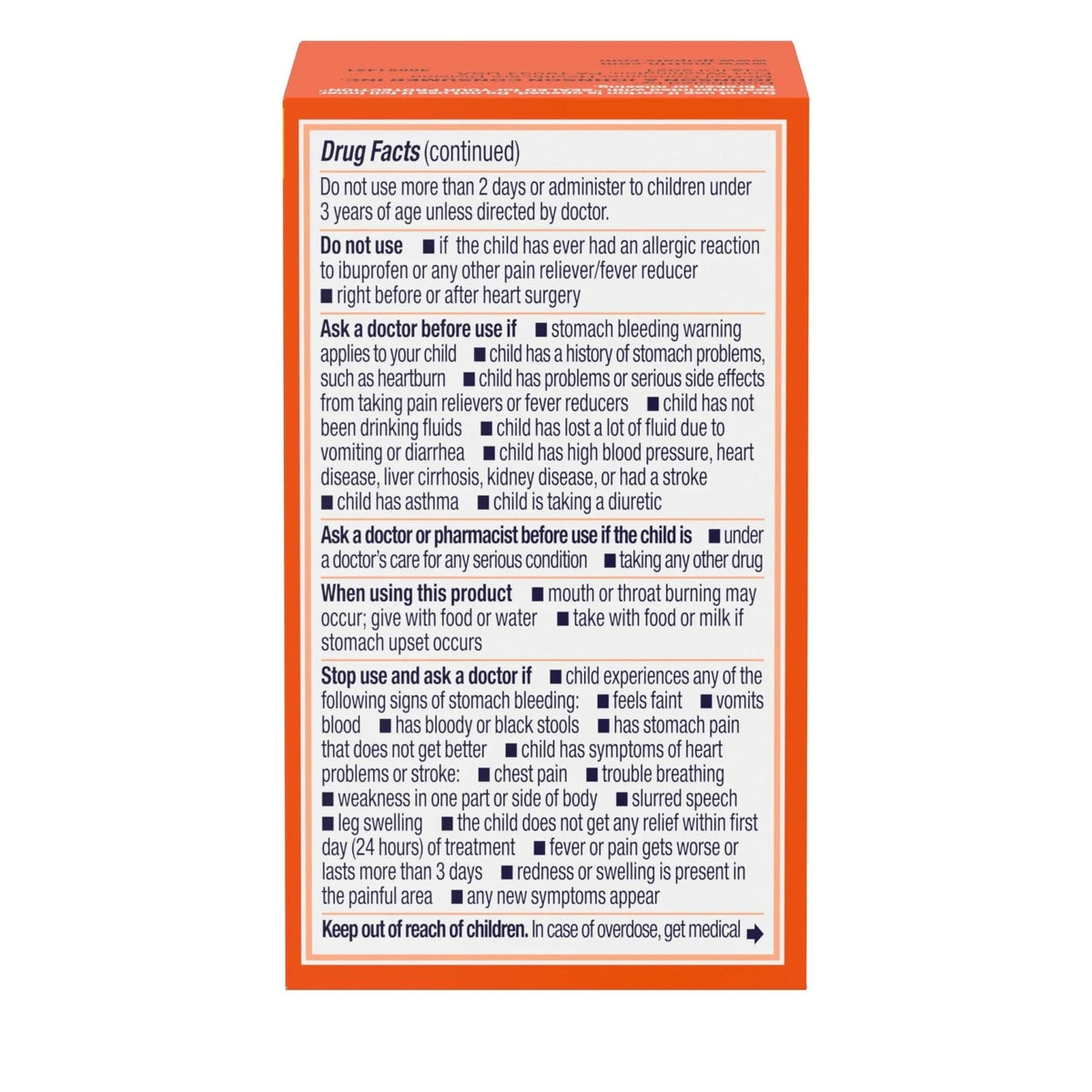 Motrin Children's Dye-Free Chewable Tablets with Ibuprofen, Kids' Fever Reducer & Pain Reliever for Sore Throat, Fever, Toothache & Pain Relief, Grape Flavor, 24 Count (Pack of 2) - Maple Wellness Supplements