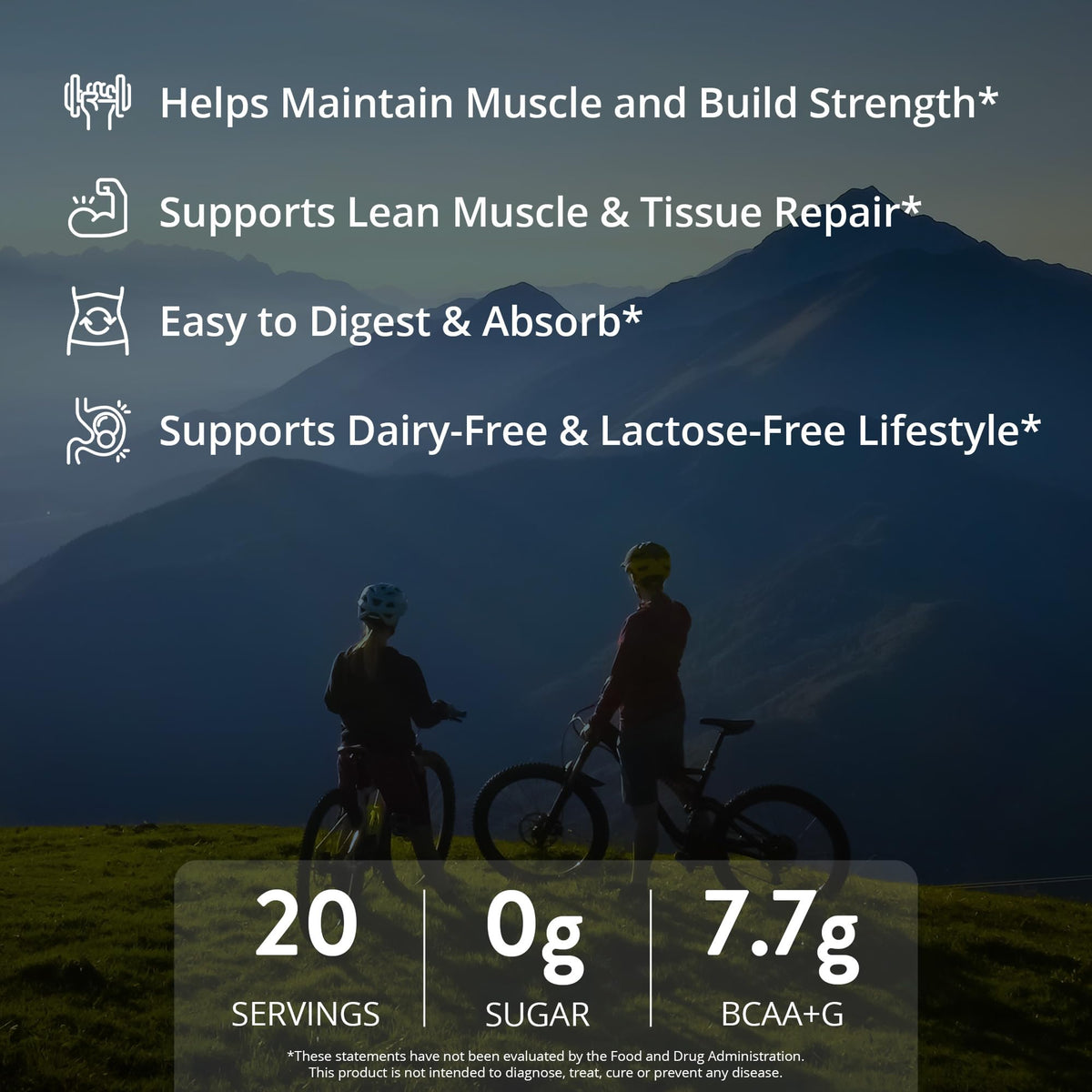 MRM Nutrition Egg White Protein - Sugar Free Vanilla Flavored Powder, 23g Fat-Free Protein with Digestive Enzymes, Free of Dairy, Gluten, and Soy, High Biological Value - 20 Servings - Maple Wellness Supplements