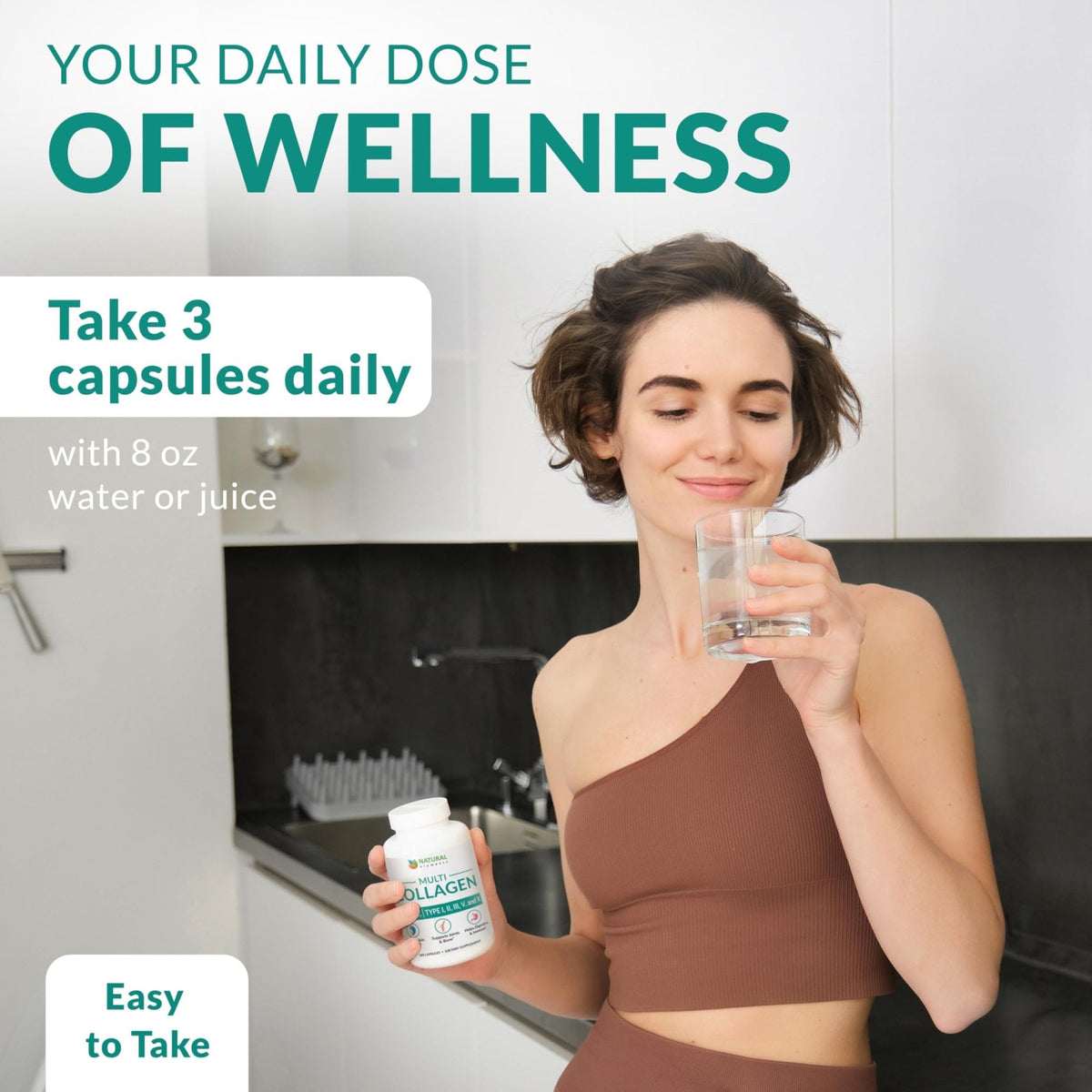 Multi Collagen 180 Protein Capsules - Type I, II, III, V, X Collagen Pills - Proprietary Blend of Eggshell, Chicken, Wild Fish & Grass-Fed - Maple Wellness Supplements