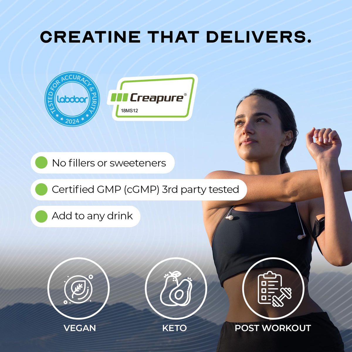 Muscle Feast Creapure Creatine Monohydrate Powder, Vegan Keto Friendly Gluten-Free, Mass Gainer, Muscle Recovery Supplement and Trusted Creatine for Muscle Growth, - Maple Wellness Supplements