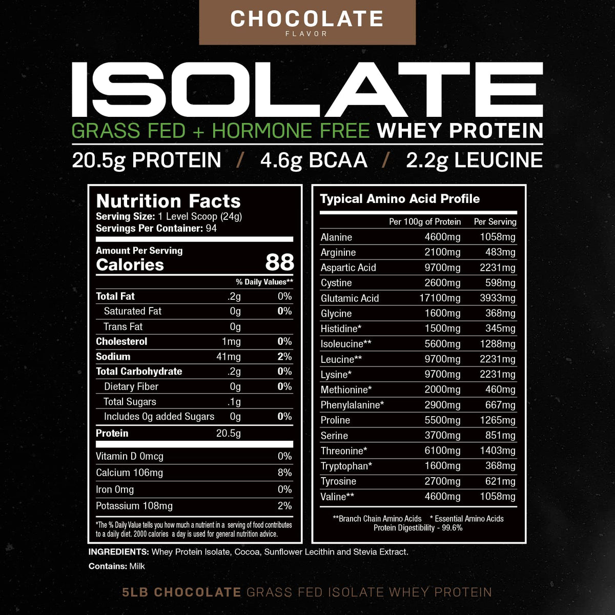 Muscle Feast Grass-Fed Whey Protein Isolate, All Natural Hormone Free Pasture Raised - Maple Wellness Supplements