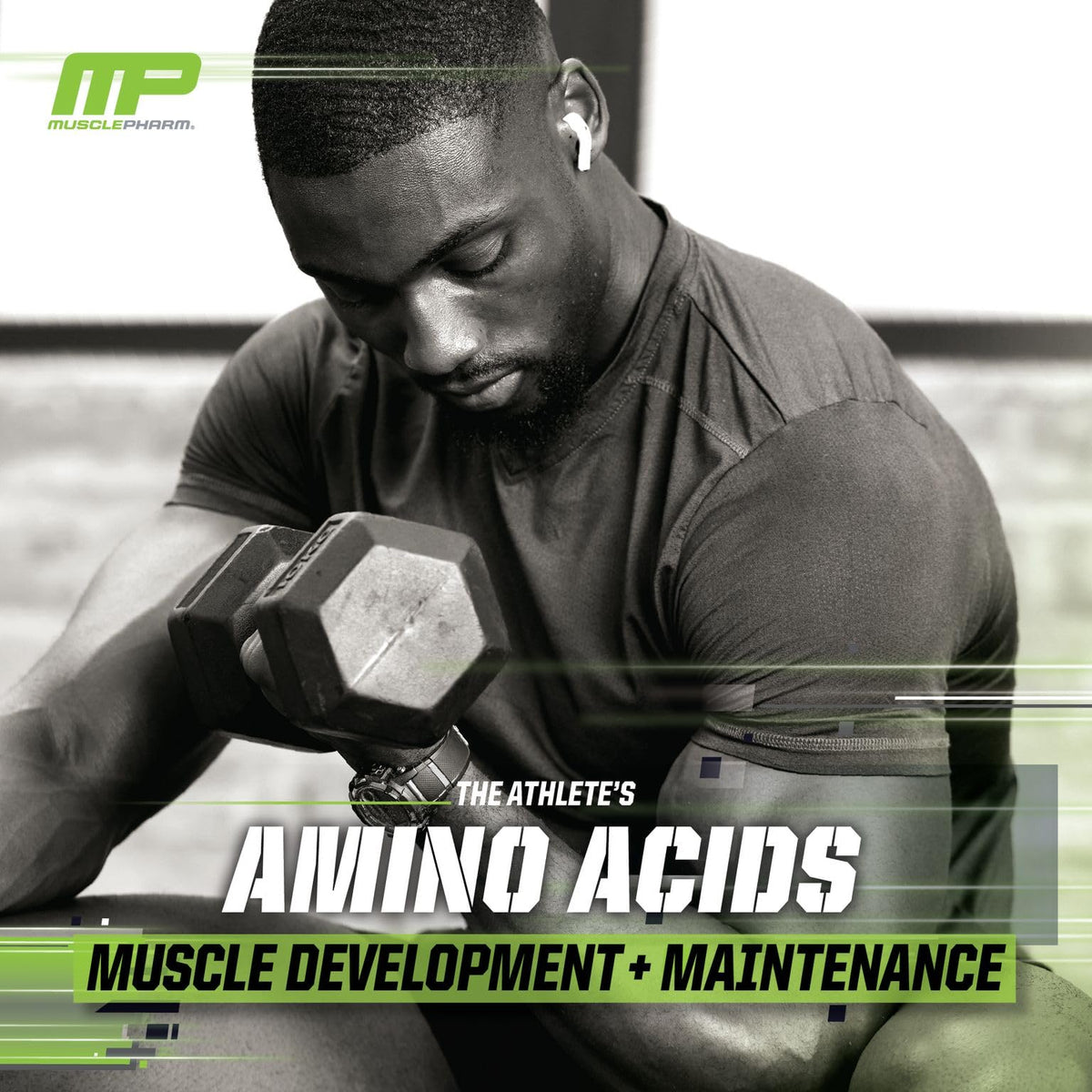 MusclePharm Essentials BCAA Powder, Pre & Post Workout Recovery Drink, Supports - Maple Wellness Supplements