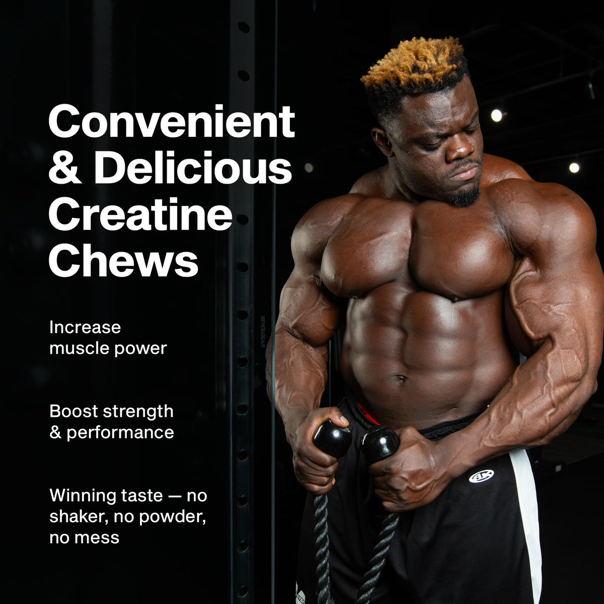 MuscleTech | Creatine Chews | Creapure Monohydrate Supplement for Muscle Recovery, Muscle Builder & Energy Boost | Pre Workout Supplement for Men & Women - Maple Wellness Supplements