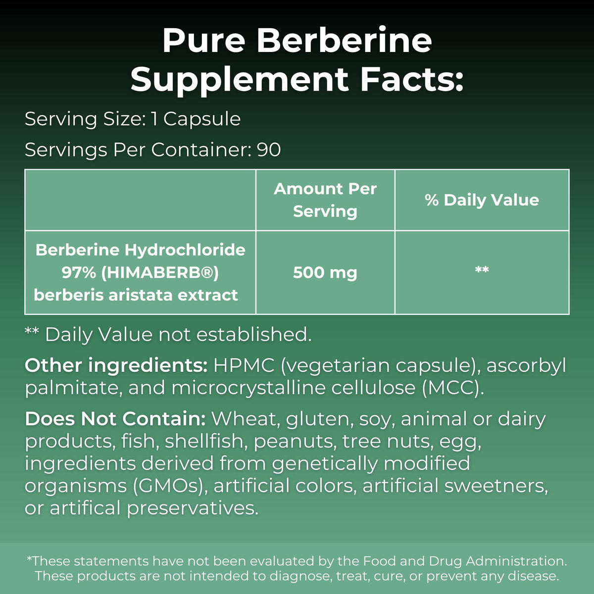MYOXCIENCE Pure Berberine Himaberb | 500 mg of Berberine HCl per Serving | 90 Servings - Maple Wellness Supplements
