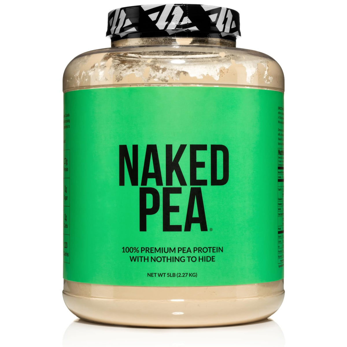 NAKED Pea - 5LB 100% Pea Protein Powder from North American Farms - Unflavored Vegan Pea Protein Isolate - NSF Certified, Plant Protein Powder, Easy to Digest - 76 Servings - Maple Wellness Supplements