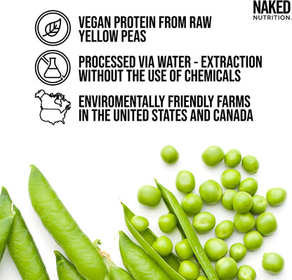 NAKED Pea - Pea Protein Isolate - Plant Based, Vegetarian & Vegan Protein. NSF Certified, Easy to Digest, Non-GMO, No Lactose - Maple Wellness Supplements