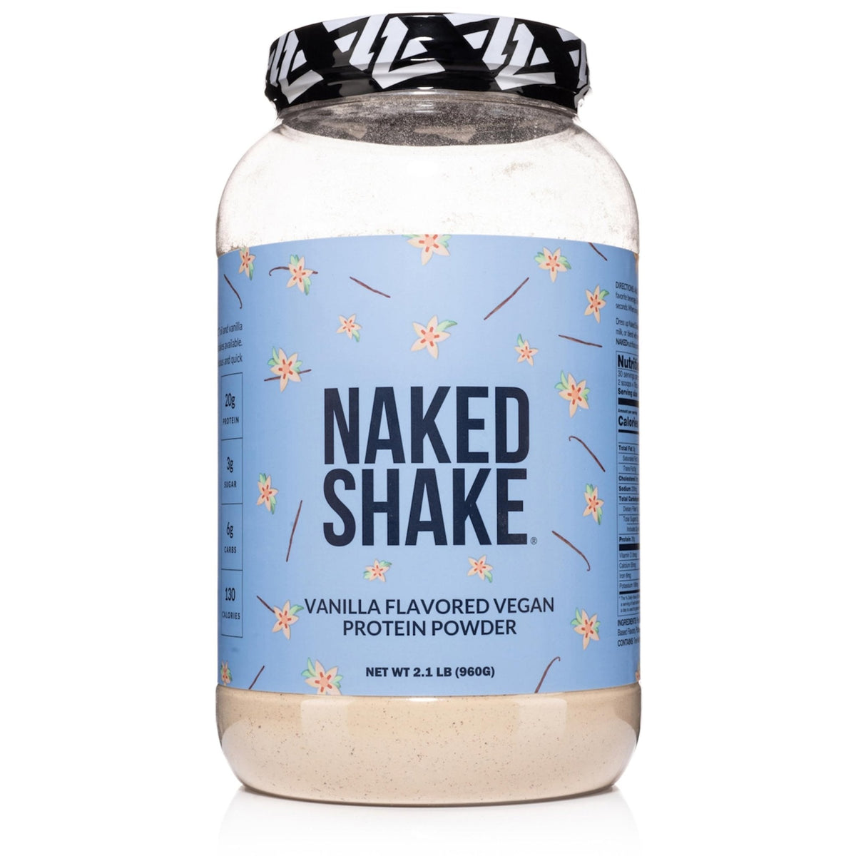 NAKED Shake - Vanilla Protein Powder - Plant Based Protein Shake with Mct Oil, NSF Certified, Gluten-Free, Soy-Free, No Gmos Or Artificial Sweeteners - 30 Servings - Maple Wellness Supplements