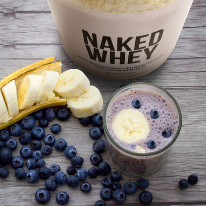 NAKED Whey 1Lb - Only 1 Ingredient, Grass Fed Whey Protein Powder, NSF Certified, Undenatured, No Gmos, No Soy, Gluten Free - Maple Wellness Supplements