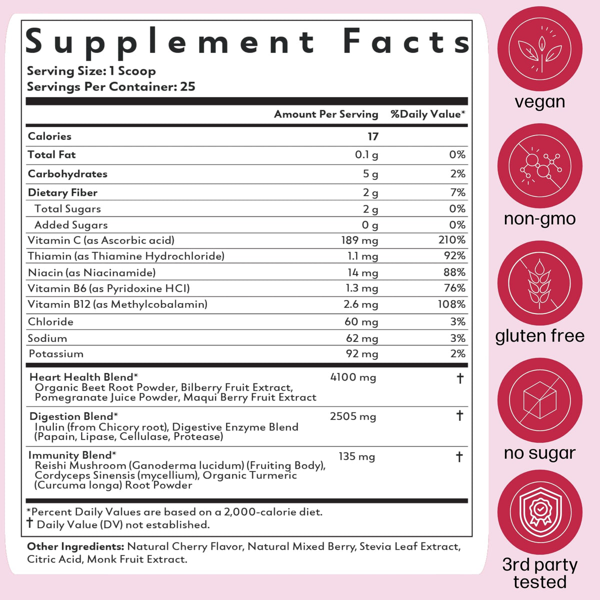 Natrava Beets+ Organic Beet Root Powder Blend Fortified with Vitamins & Prebiotics for Heart Healthy Energy & Nitric Oxide Production - Maple Wellness Supplements