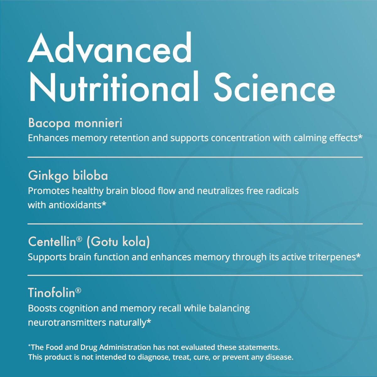 Natura Health Products Vibrant Mind - Brain Supplement for Memory and Focus* - Featuring Bacopa, Ginkgo Biloba, Centellin & Phosphatidylserine - Maple Wellness Supplements