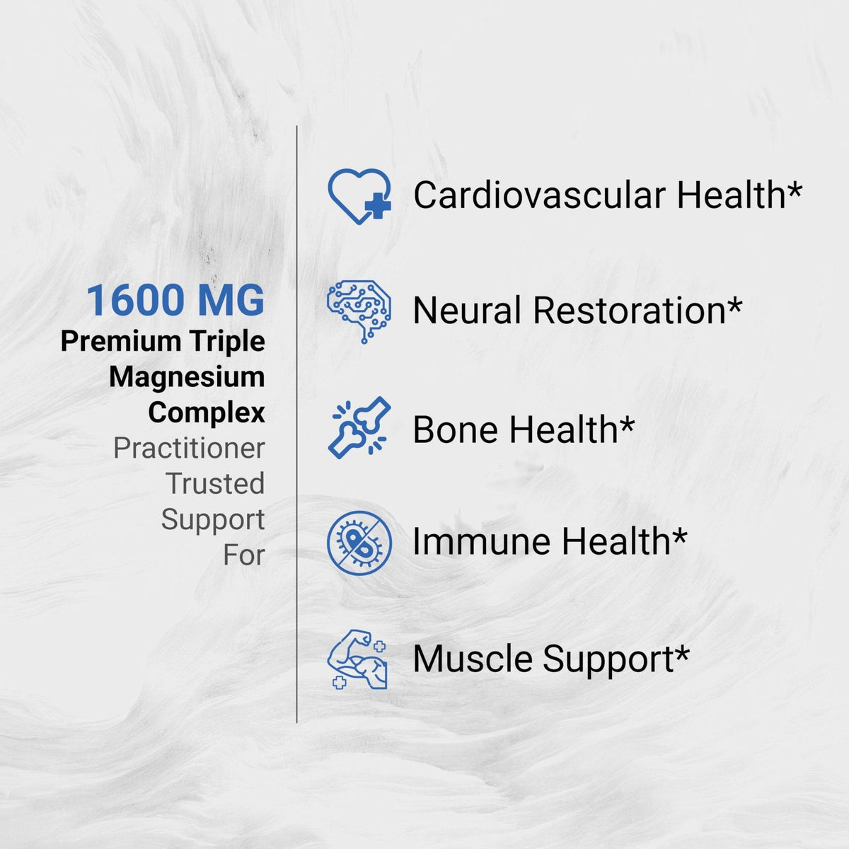 Naturalis Vegan Triple Magnesium Complex | Chelated Glycinate, Citrate & Oxide 1600mg Delivers 250mg Elemental Magnesium | Easily Absorbed for Stress, Muscle, Heart, Bone Support* | 60 Softgels - Maple Wellness Supplements