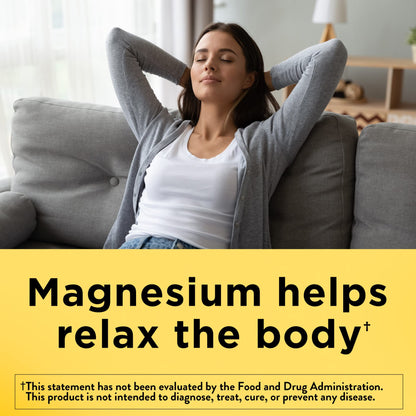 Nature Made Magnesium Oxide 250 mg, Magnesium Supplements for Men and Women, Support for Muscle, Heart, Bone and Nerve Health, 100 Tablets, 100 Day Supply - Maple Wellness Supplements