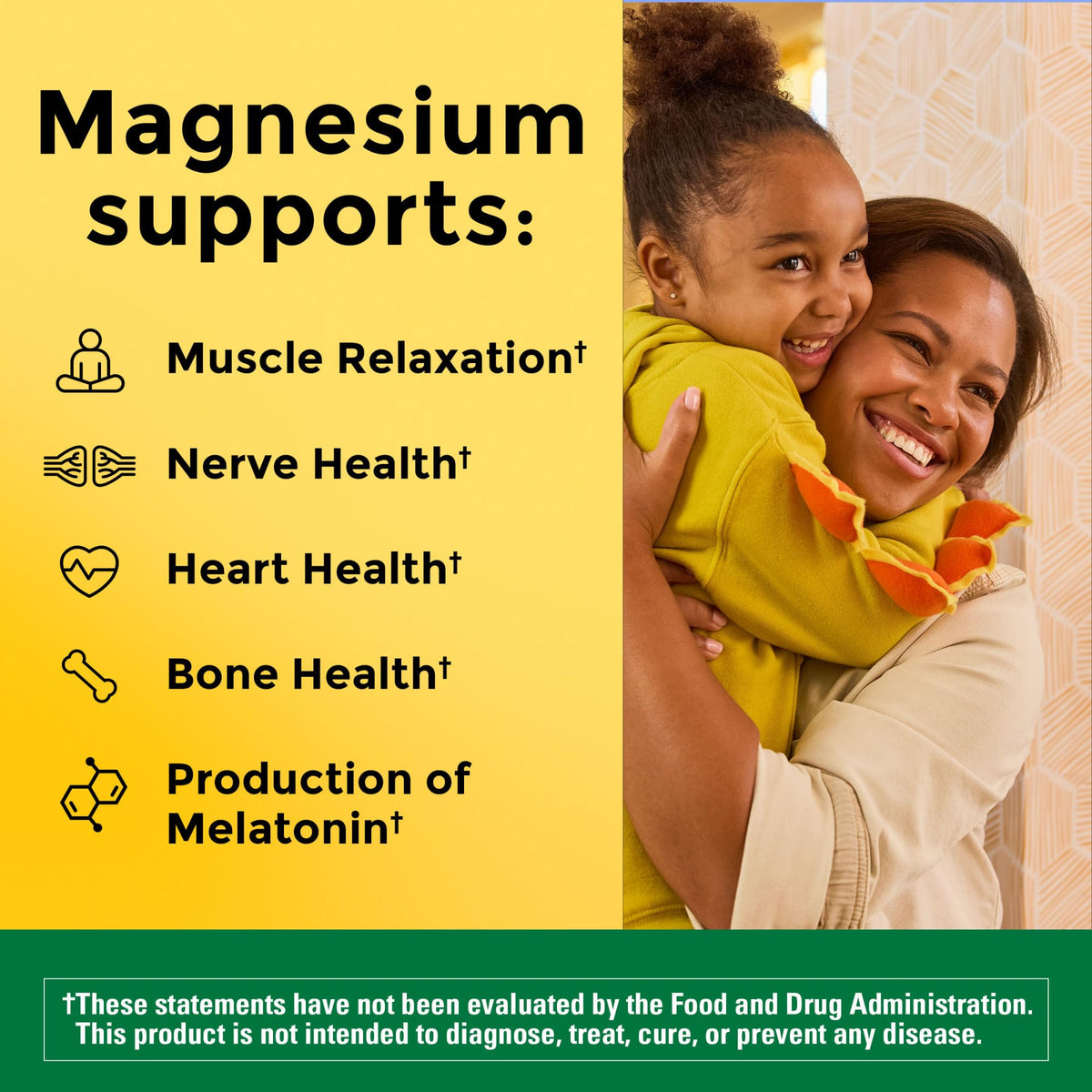 Nature Made Magnesium Oxide 250 mg, Magnesium Supplements for Men and Women, Support for Muscle, Heart, Bone and Nerve Health, 100 Tablets, 100 Day Supply - Maple Wellness Supplements