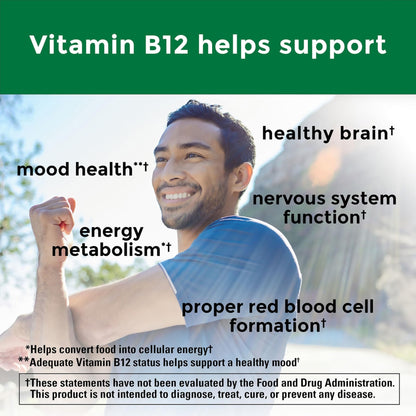 Nature Made Vitamin B12 1000 mcg, Dietary Supplement for Energy Metabolism Support, B12 Vitamins 1000 mcg, 150 Softgels, 150 Day Supply - Maple Wellness Supplements