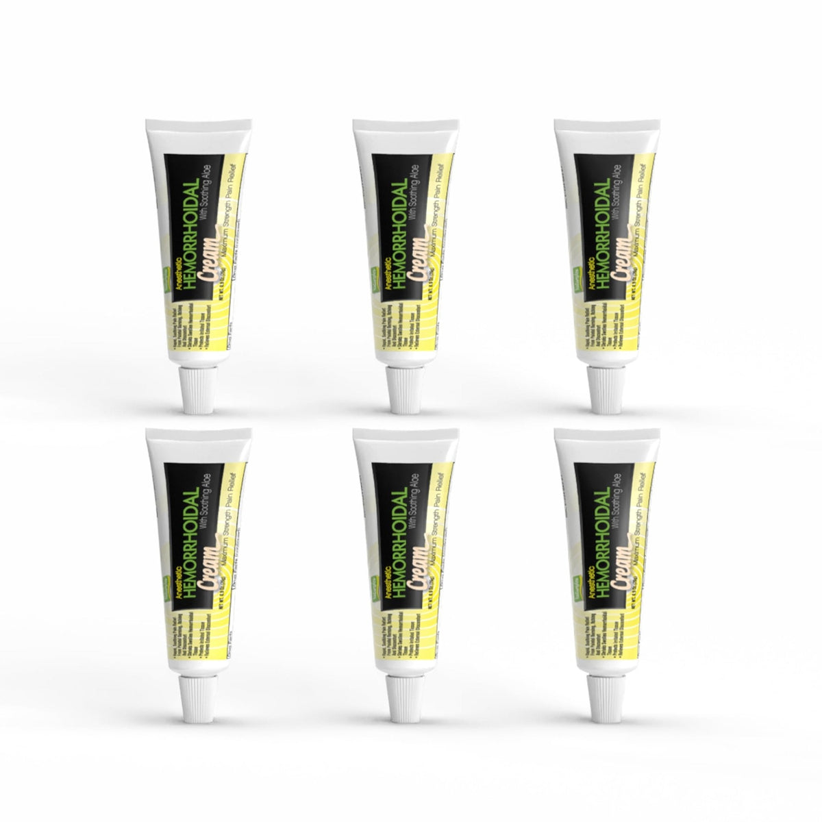 Natureplex Hemorrhoidal Cream for Itching, Burning and Discomfort Relief, 0.9 oz (Pack of 6) - Made in USA - Maple Wellness Supplements
