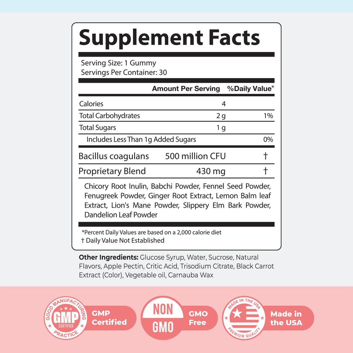 Nature’s NutriWave PrimeBiome Probiotic Gummies – Plant-Based Blend with Inulin, Lion’s Mane, Ginger & More– Non-GMO, No Stimulants, GMP Certified – 30 Gummies, 6 Month Supply - Maple Wellness Supplements